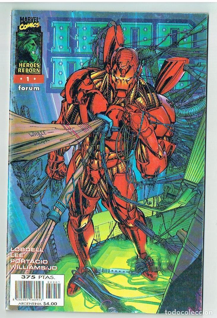C&oacute;mics: H&Eacute;ROES REBORN: IRON MAN. FORUM. 1998 (ST/A18) - Foto 1