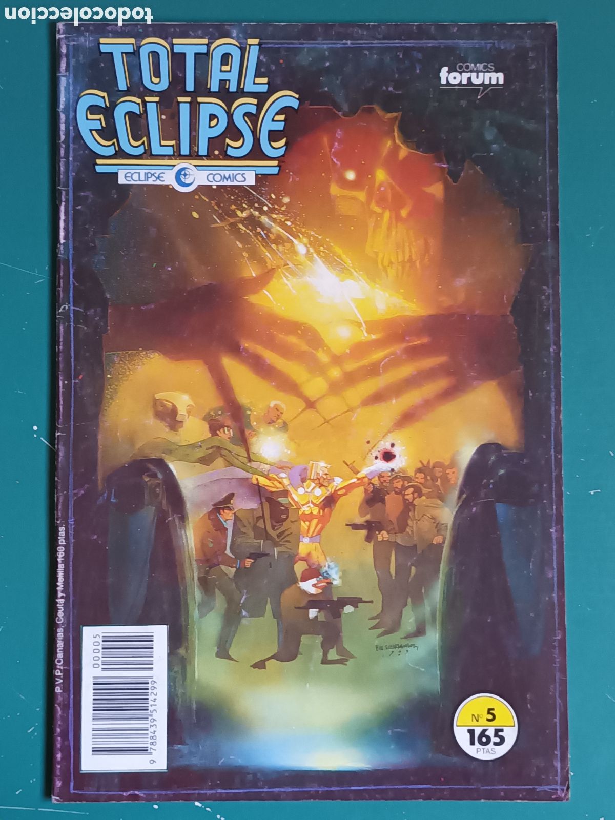 C&oacute;mics: Total Eclipse N&deg; 5 FORUM - ECLIPSE COMICS 1990 Habichuela Miracle Man Liberty Project Airboy - Foto 1