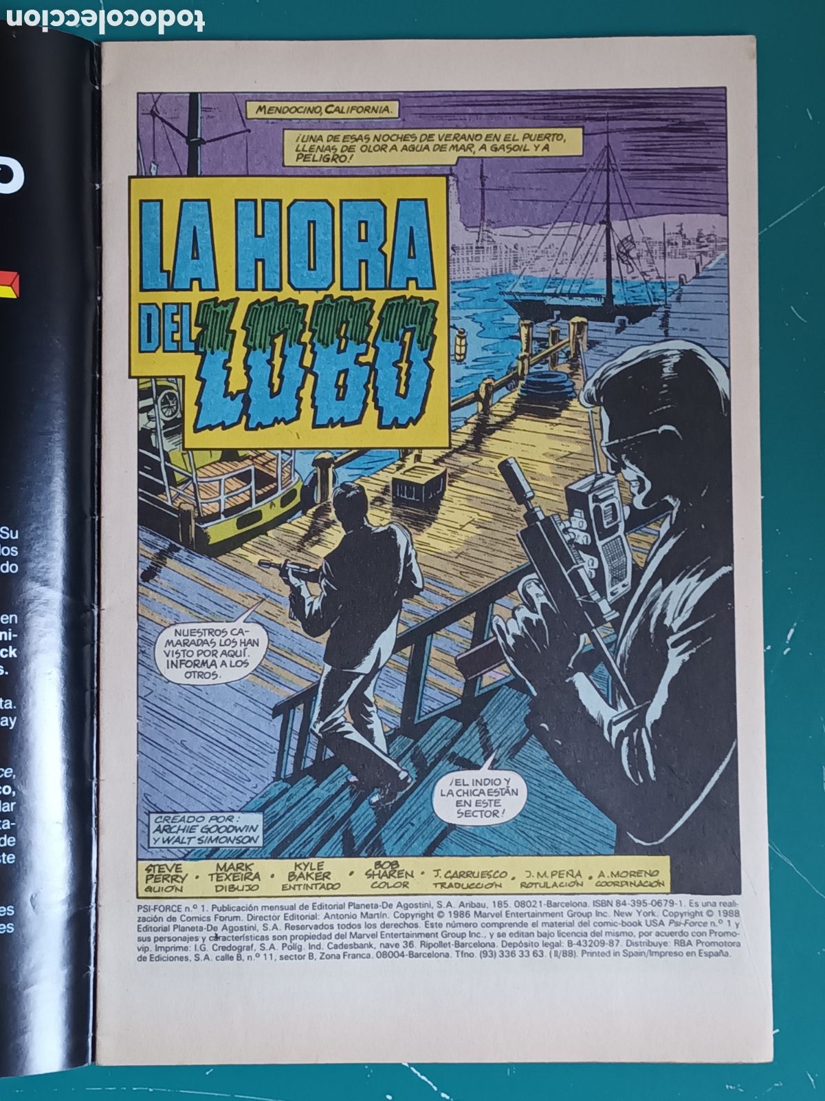 C&oacute;mics: Psi Force N&deg; 1 FORUM - MARVEL 1988 - Foto 2