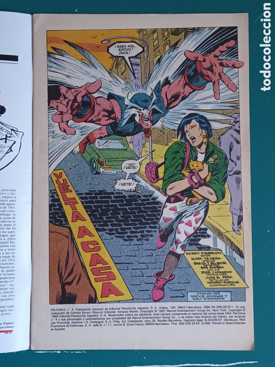 C&oacute;mics: Psi Force N&deg; 4 FORUM - MARVEL 1988 - Foto 2