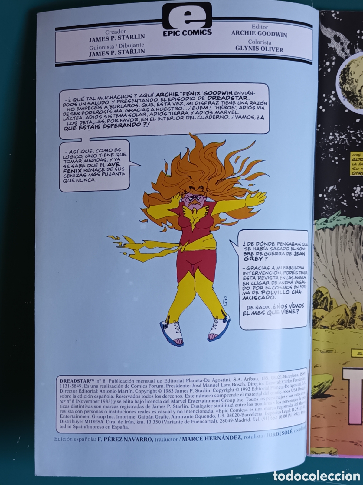 C&oacute;mics: Dreadstar vol 2 N&deg; 8 FORUM - MARVEL - EPIC COMICS 1992 - Foto 2