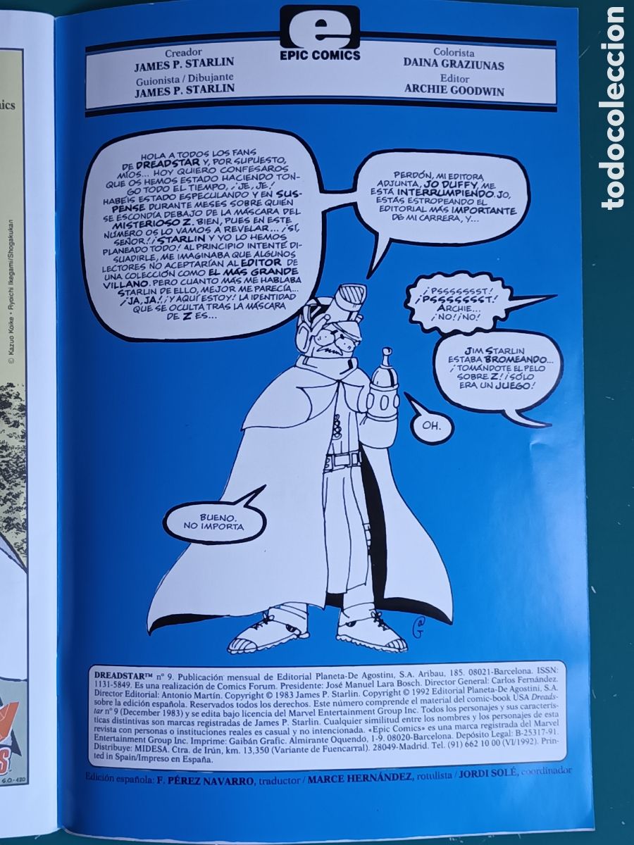 C&oacute;mics: Dreadstar vol 2 N&deg; 9 FORUM - MARVEL - EPIC COMICS 1992 - Foto 8