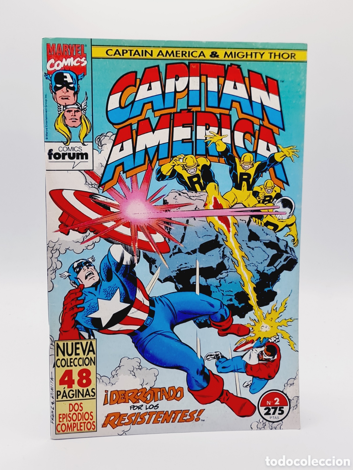 C&oacute;mics: CASI EXCELENTE ESTADO CAPITAN AMERICA Y EL PODEROSO THOR 2 VOL2 FORUM COMICS GRAPA - Foto 1