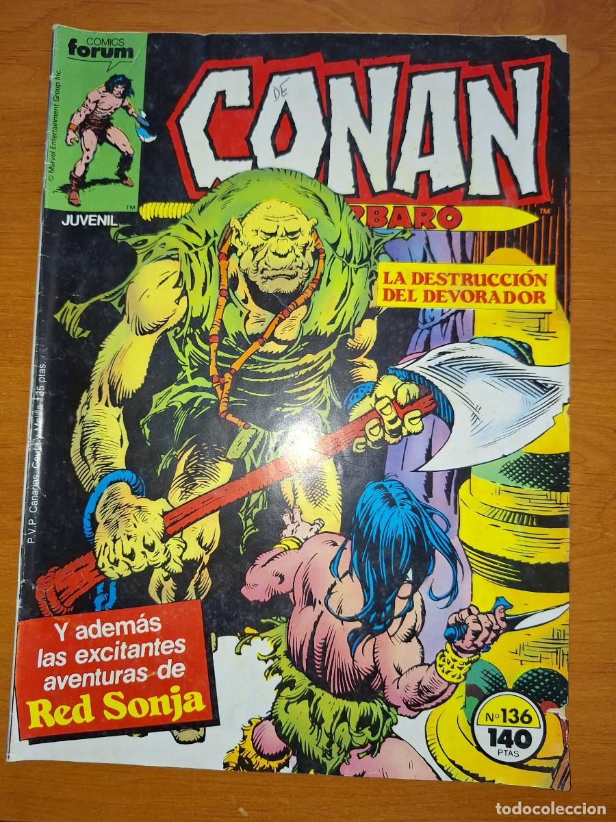 C&oacute;mics: CONAN EL B&Aacute;RBARO, EDIT.FORUM, N&Uacute;MERO 136. - Foto 1