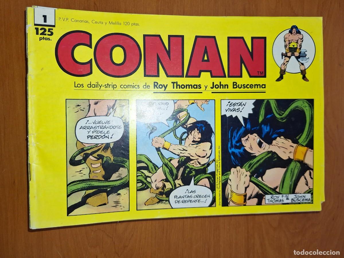 C&oacute;mics: LOS COMICS DE PRENSA DE CONAN, ROY THOMAS Y JOHN BUSCEMA. N&Uacute;MERO 1. - Foto 1