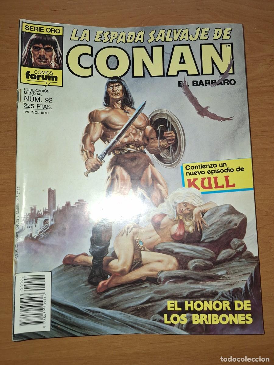 C&oacute;mics: COMIC FORUM, SERIE ORO, LA ESPADA SALVAJE DE CONAN EL B&Aacute;RBARO. N&Uacute;MERO 92. - Foto 1