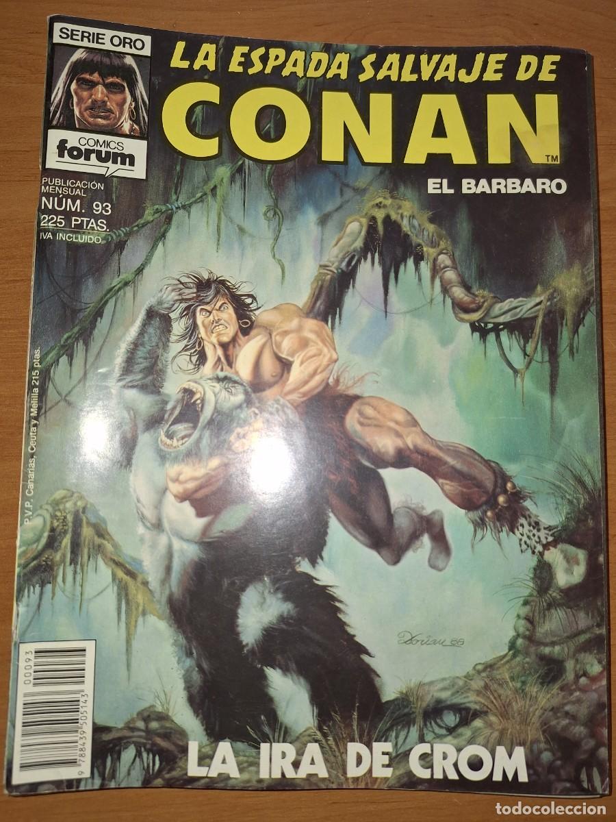 C&oacute;mics: COMIC FORUM, SERIE ORO, LA ESPADA SALVAJE DE CONAN EL B&Aacute;RBARO. N&Uacute;MERO 93. - Foto 1