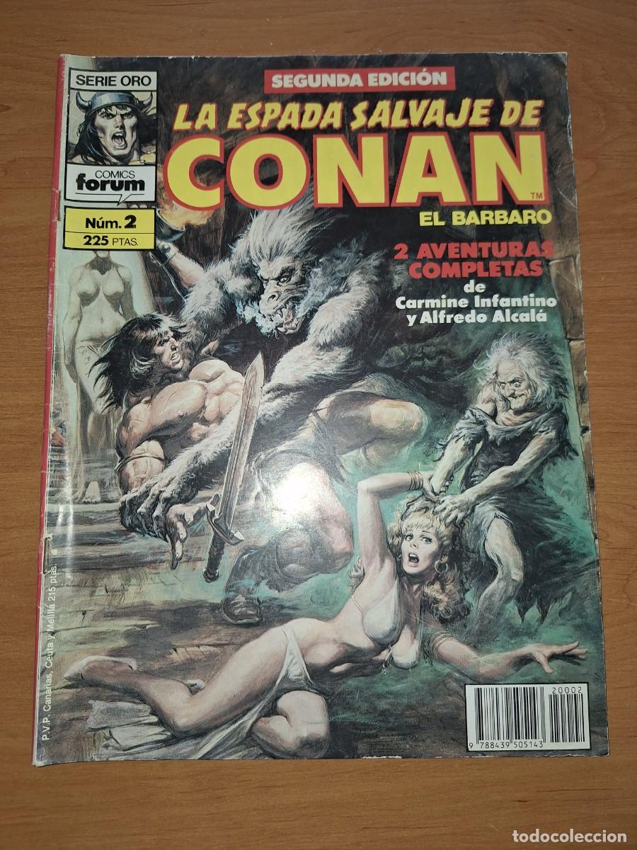 C&oacute;mics: COMIC FORUM, SERIE ORO, LA ESPADA SALVAJE DE CONAN EL B&Aacute;RBARO. N&Uacute;MERO 2. - Foto 1