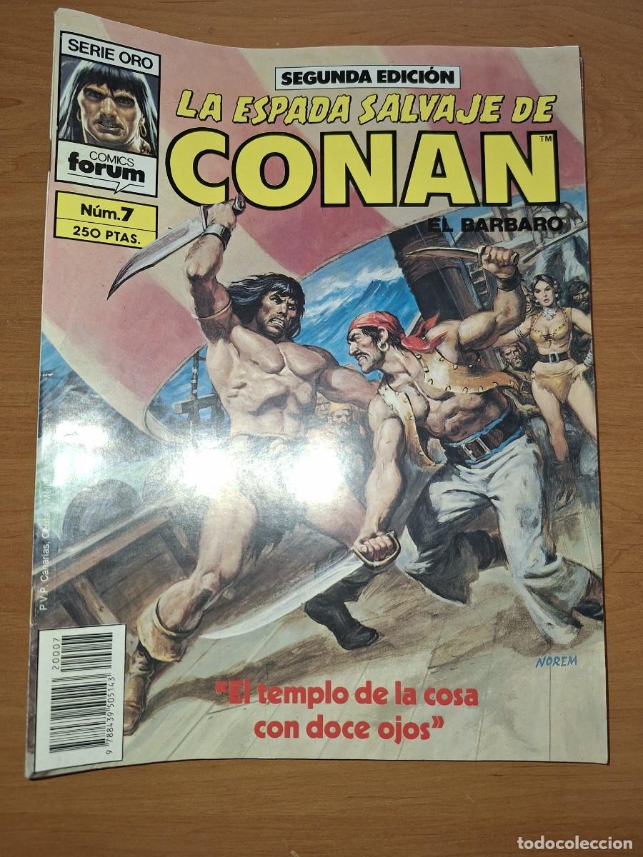 C&oacute;mics: COMIC FORUM, SERIE ORO, LA ESPADA SALVAJE DE CONAN EL B&Aacute;RBARO. N&Uacute;MERO 7. - Foto 1