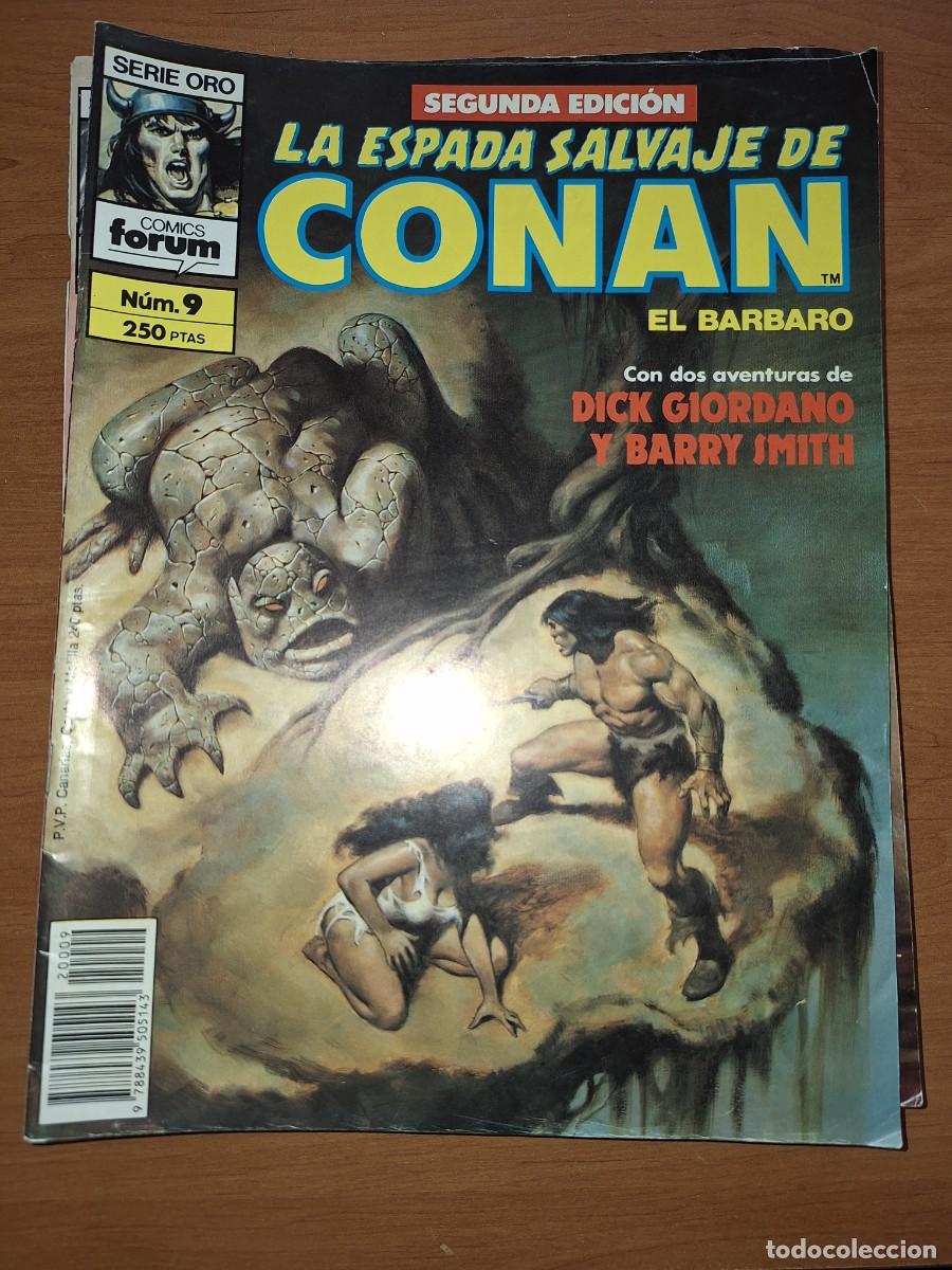 C&oacute;mics: COMIC FORUM, SERIE ORO, LA ESPADA SALVAJE DE CONAN EL B&Aacute;RBARO. N&Uacute;MERO 9. - Foto 1