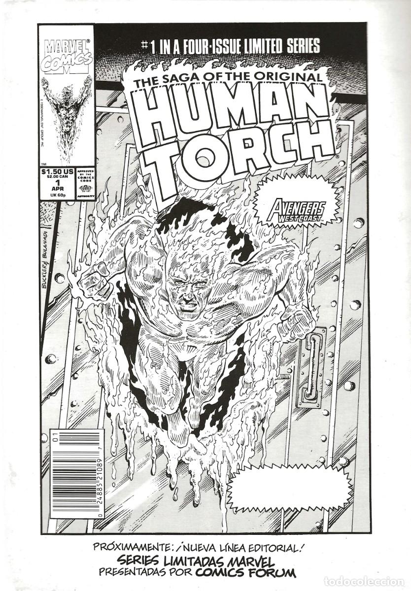 Comics: MINI POSTER -- MARVEL COMICS PRESENTS -- THE SAGA OF THE ORIGINAL HUMAN TORCH