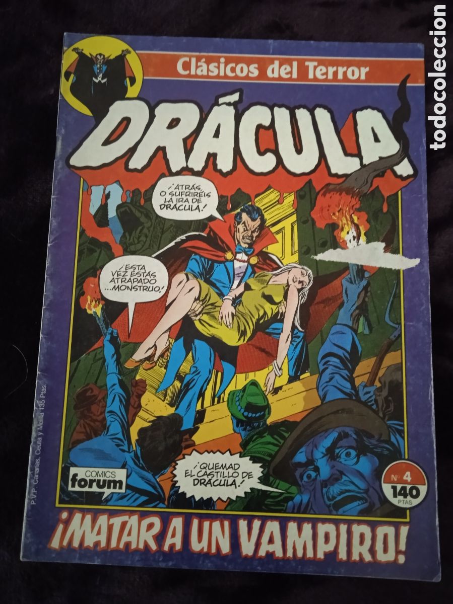 C&oacute;mics: CL&Aacute;SICOS DEL TERROR, DR&Aacute;CULA N&ordm; 4 -edita : FORUM - Foto 1