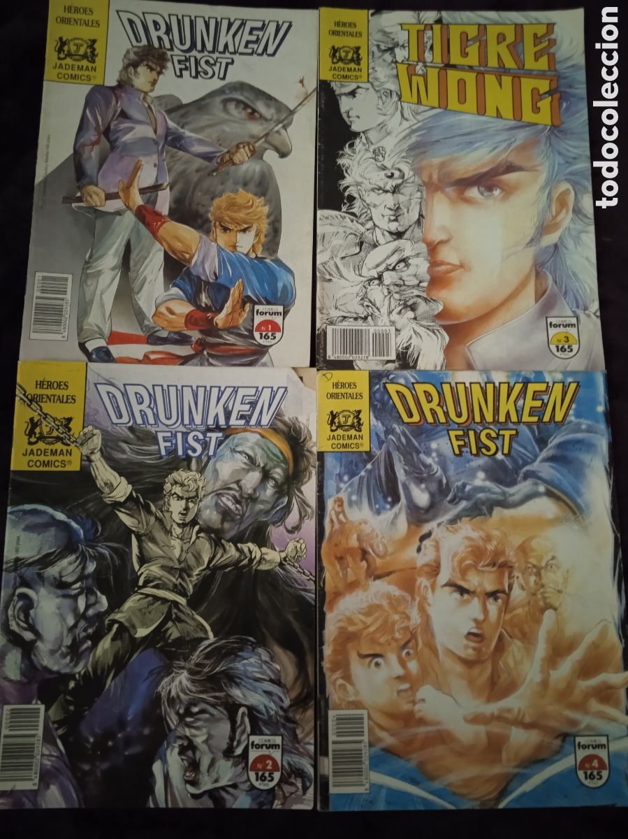 Comics: DRUNKEN FIST -LOTE DE 4 EJEMPLARES N&ordm; 1 A 4 - COLECCI&Oacute;N HEROES ORIENTALES -ED. FORUM