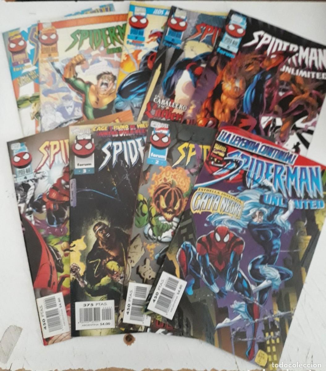C&oacute;mics: SPIDERMAN UNLIMITED - LOTE DE 9 N&Uacute;MEROS (DE 12) - FORUM - Foto 1
