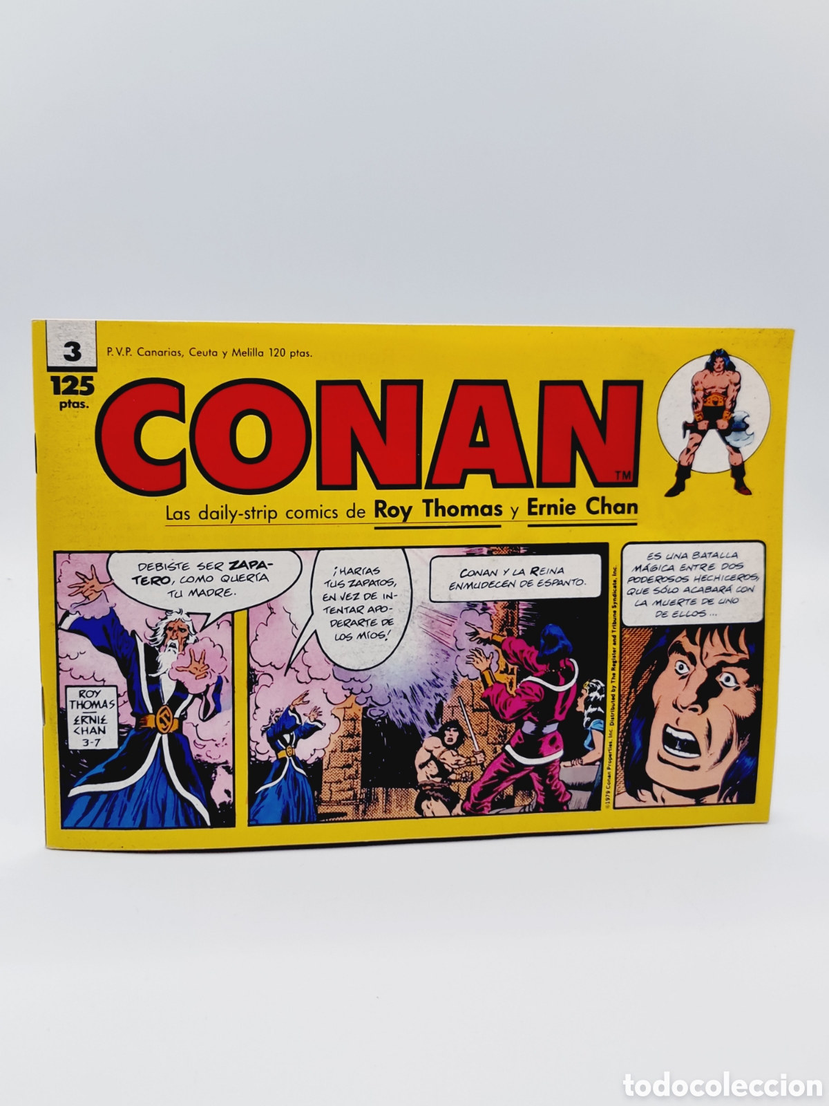 C&oacute;mics: EXCELENTE ESTADO CONAN 3 TIRAS DE PRENSA FORUM - Foto 1