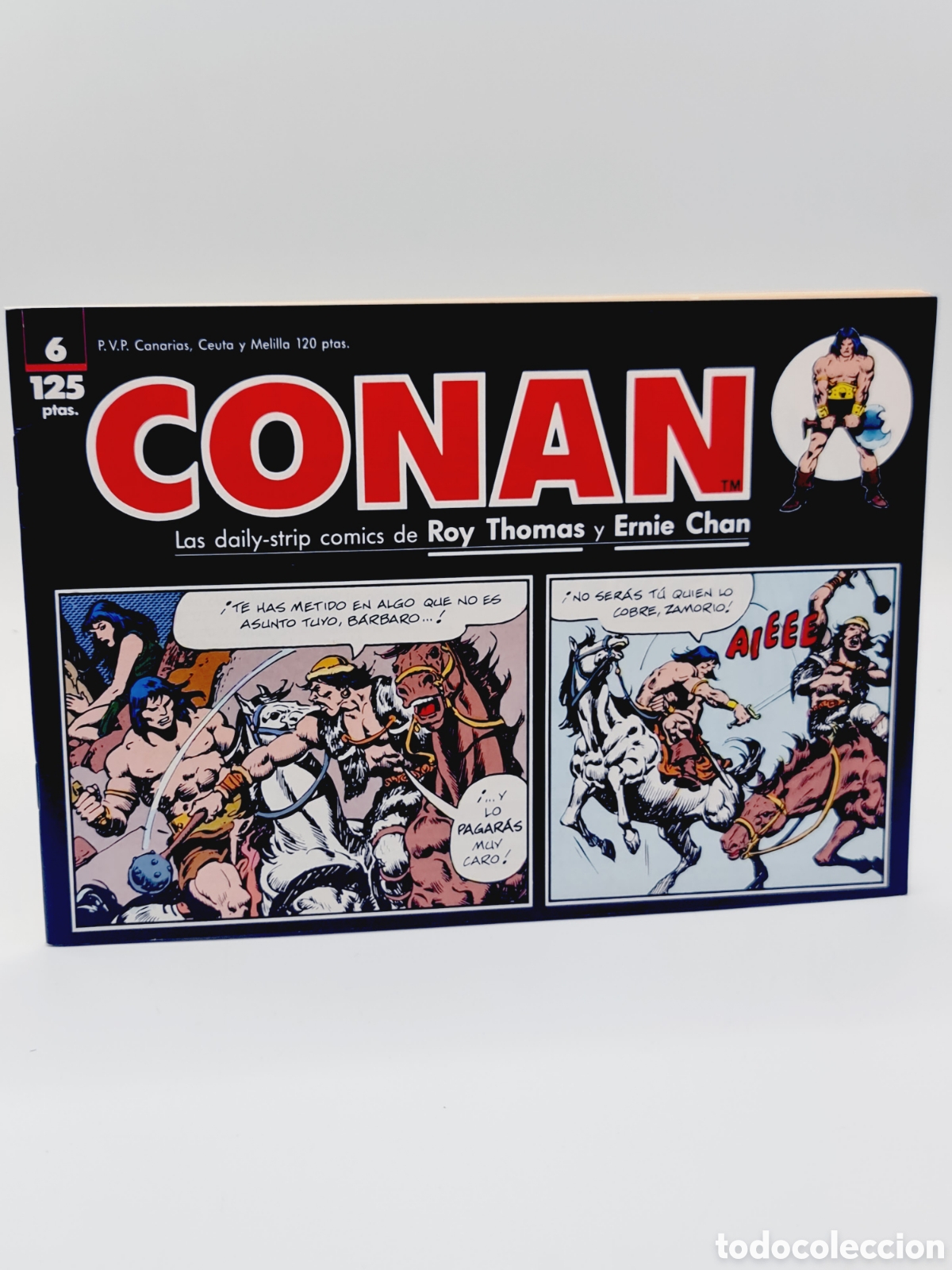 C&oacute;mics: EXCELENTE ESTADO CONAN 6 TIRAS DE PRENSA FORUM - Foto 1