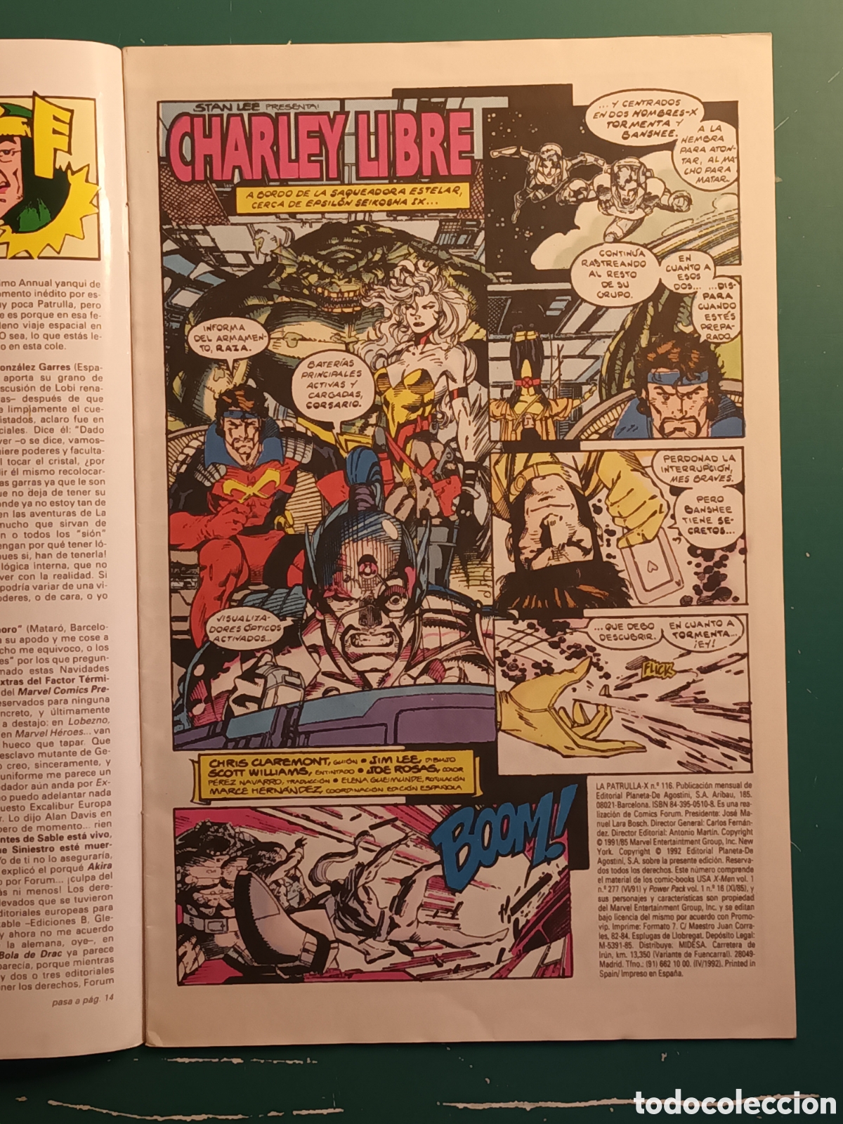 C&oacute;mics: Patrulla X vol 1 N&deg; 116 FORUM - MARVEL 1992 - Foto 2