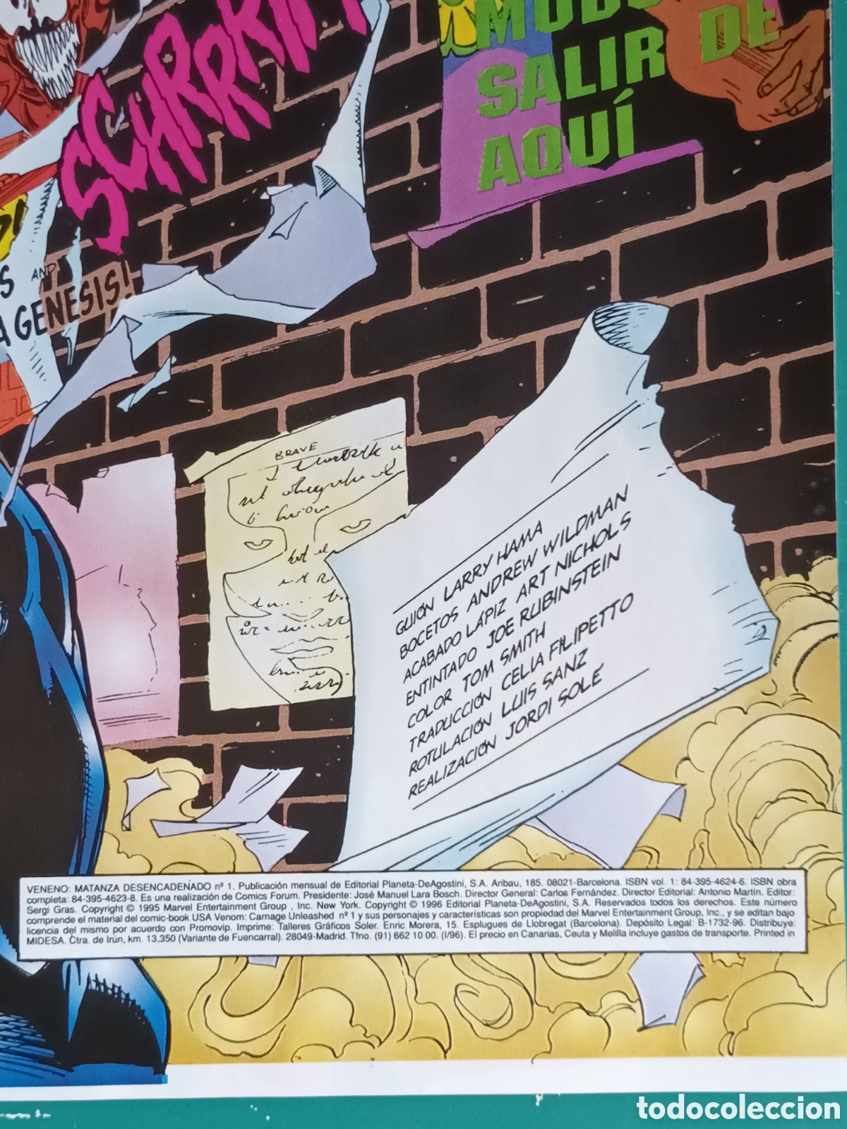 C&oacute;mics: Veneno: Matanza desencadenado N&deg; 1 FORUM - MARVEL 1996 - Foto 3