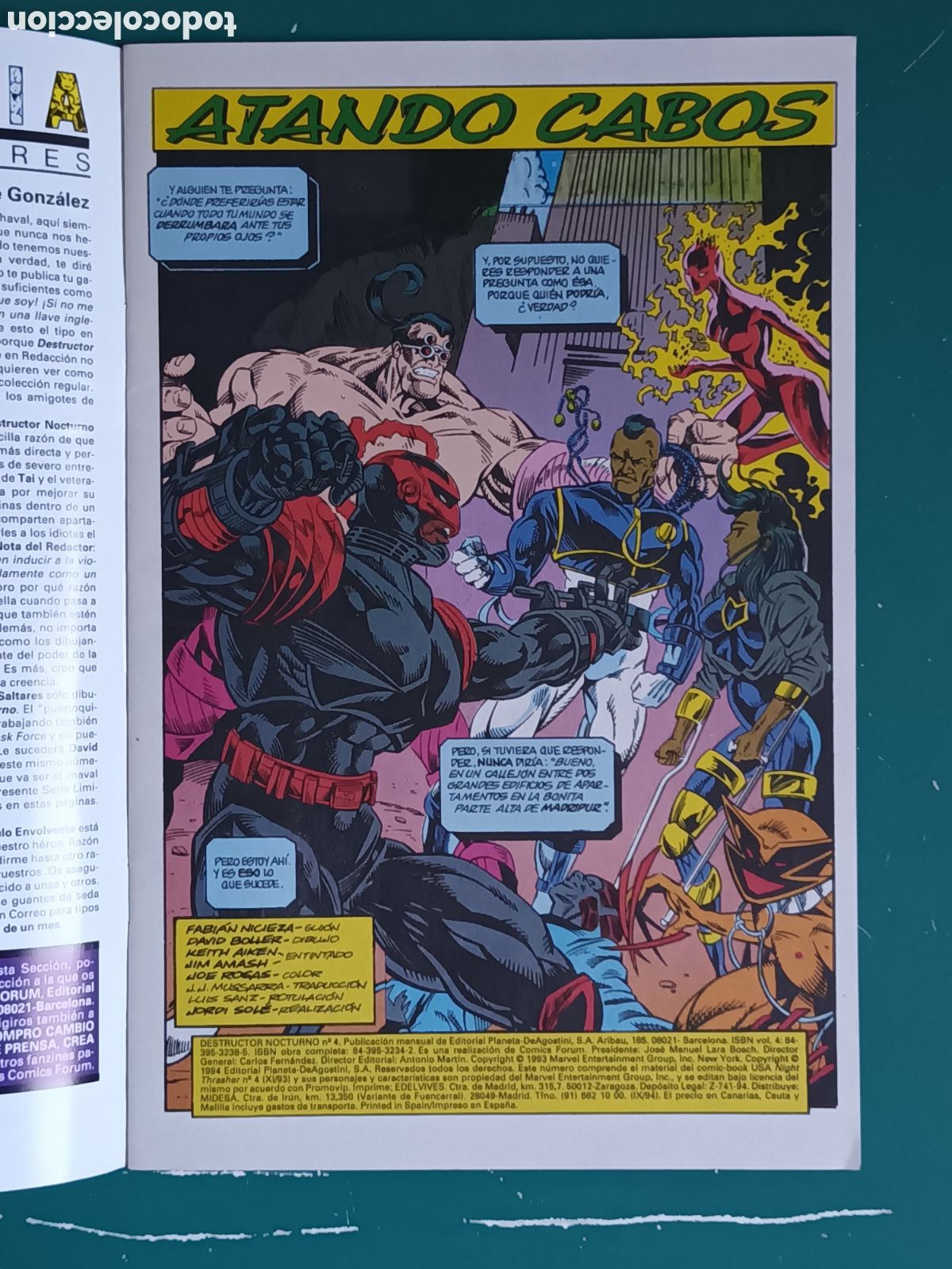 C&oacute;mics: Destructor Nocturno N&deg; 4 FORUM - MARVEL 1994 - Foto 2