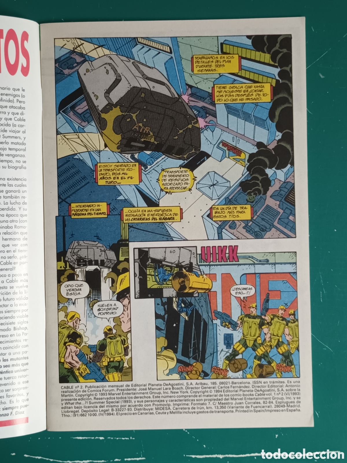 C&oacute;mics: Cable vol 1 N&deg; 2 FORUM - MARVEL 1994 - Foto 2