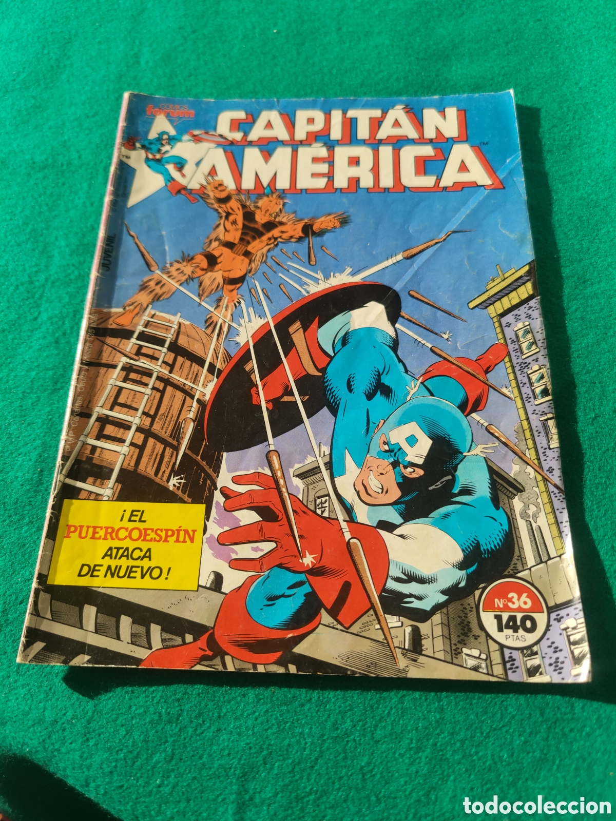 C&oacute;mics: CAPITAN AM&Eacute;RICA. NUMERO 36. FORUM, 1987. - Foto 1