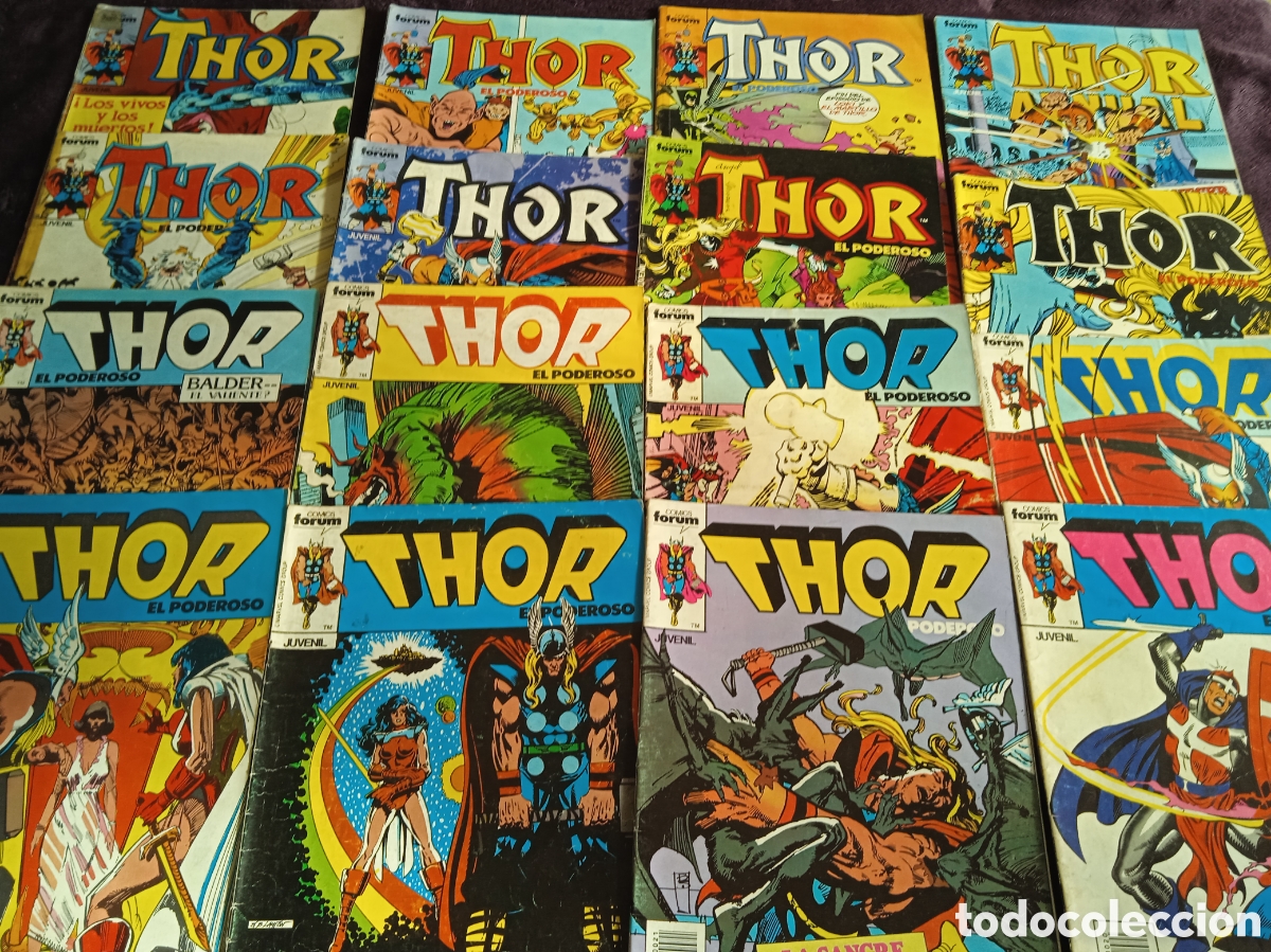 C&oacute;mics: THOR -LOTE DE 25 EJEMPLARES - 1&ordf; SERIE DE FORUM - Foto 1