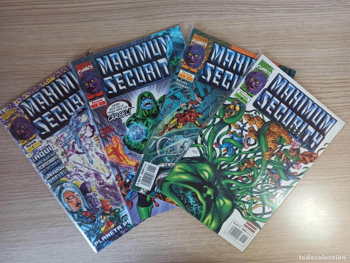Comics: MAXIMUM SECURITY (Ed. Comics Forum) N&ordm; 1 a 4 (LOTE)