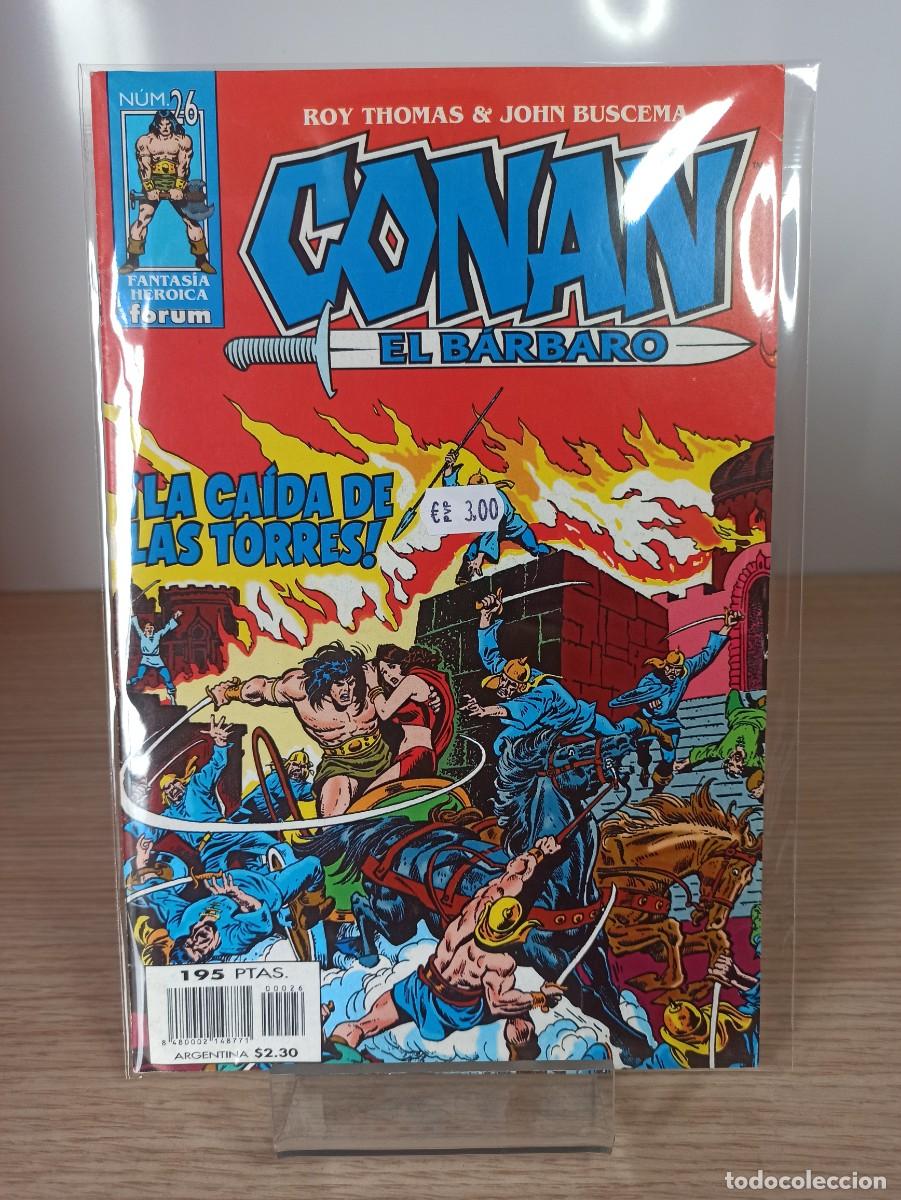 C&oacute;mics: CONAN EL BARBARO &rdquo;&iexcl;La ca&iacute;da de las torres!&rdquo; (Ed. Forum) N&ordm; 26 - Foto 1