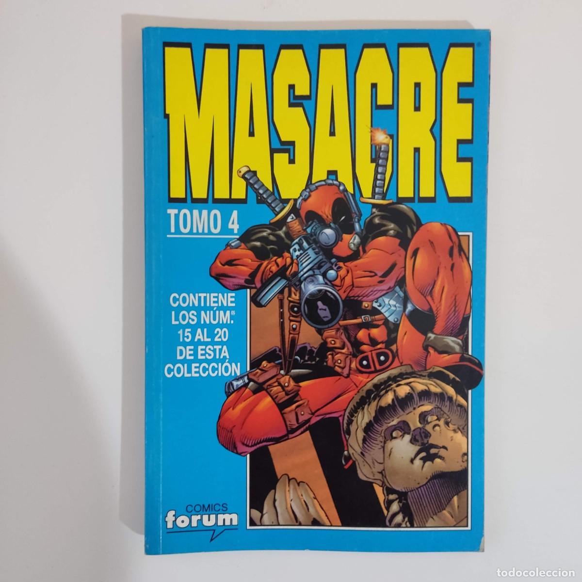 C&oacute;mics: MASACRE VOL 3 - FORUM - TOMO RETAPADO (4) (DEADPOOL) - Foto 1