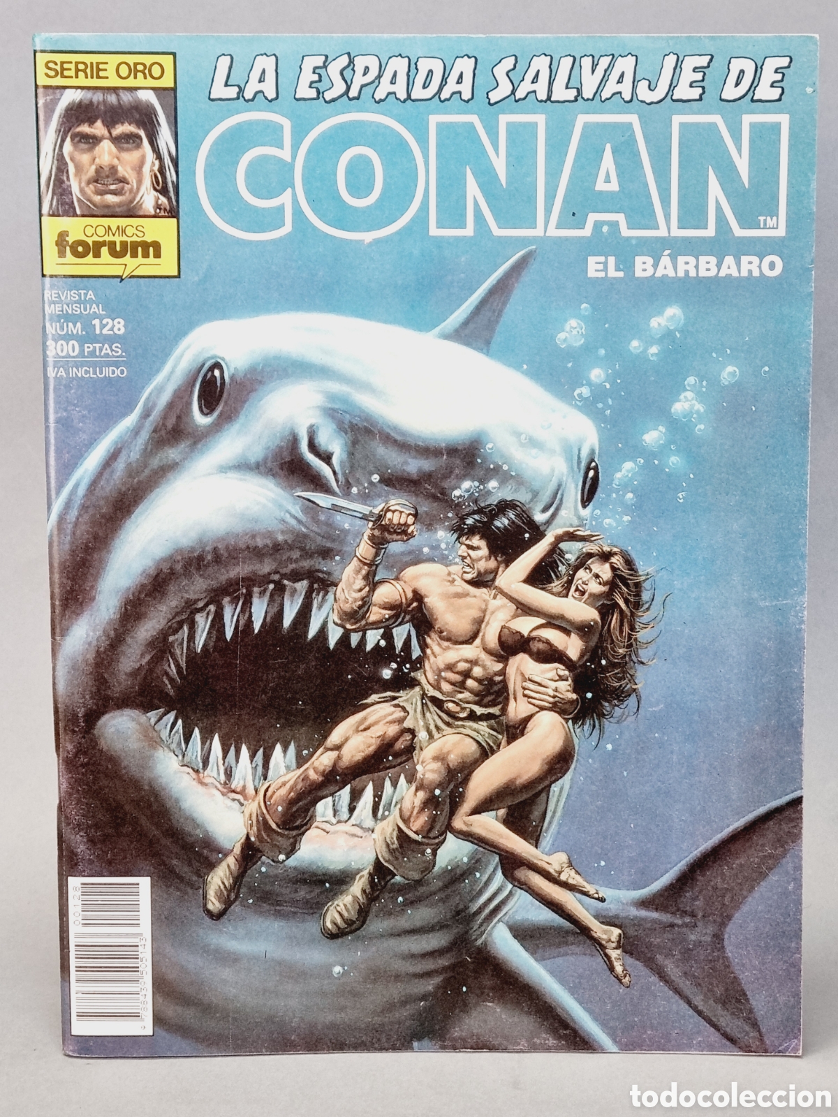 C&oacute;mics: EXCELENTE LA ESPADA SALVAJE DE CONAN 128 SERIE ORO COMICS FORUM GRAPA - Foto 1