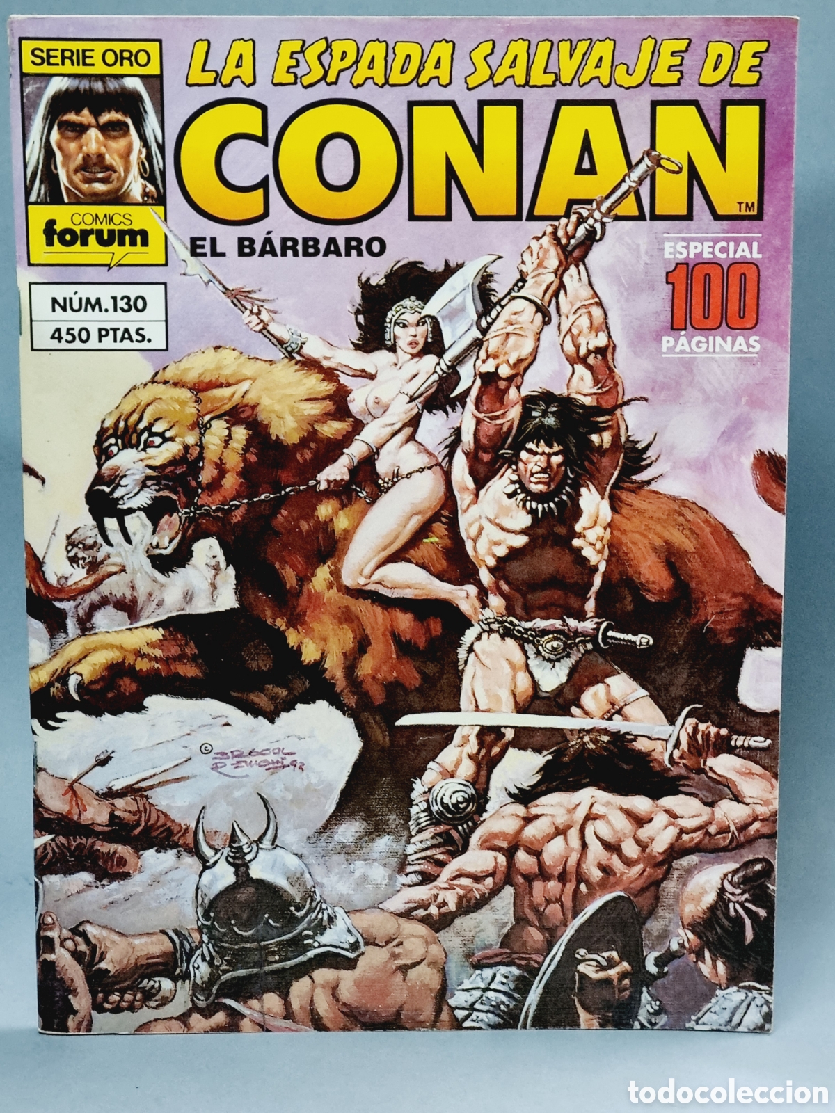 C&oacute;mics: EXCELENTE LA ESPADA SALVAJE DE CONAN 130 SERIE ORO COMICS FORUM GRAPA - Foto 1