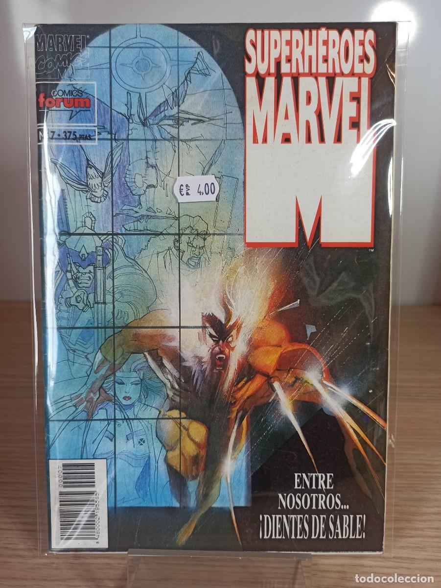 Comics : SUPERHEROES MARVEL &rdquo;Entro nosotros...&iexcl;Dientes de sable!&rdquo; (Ed. Comics Forum) N&ordm; 7