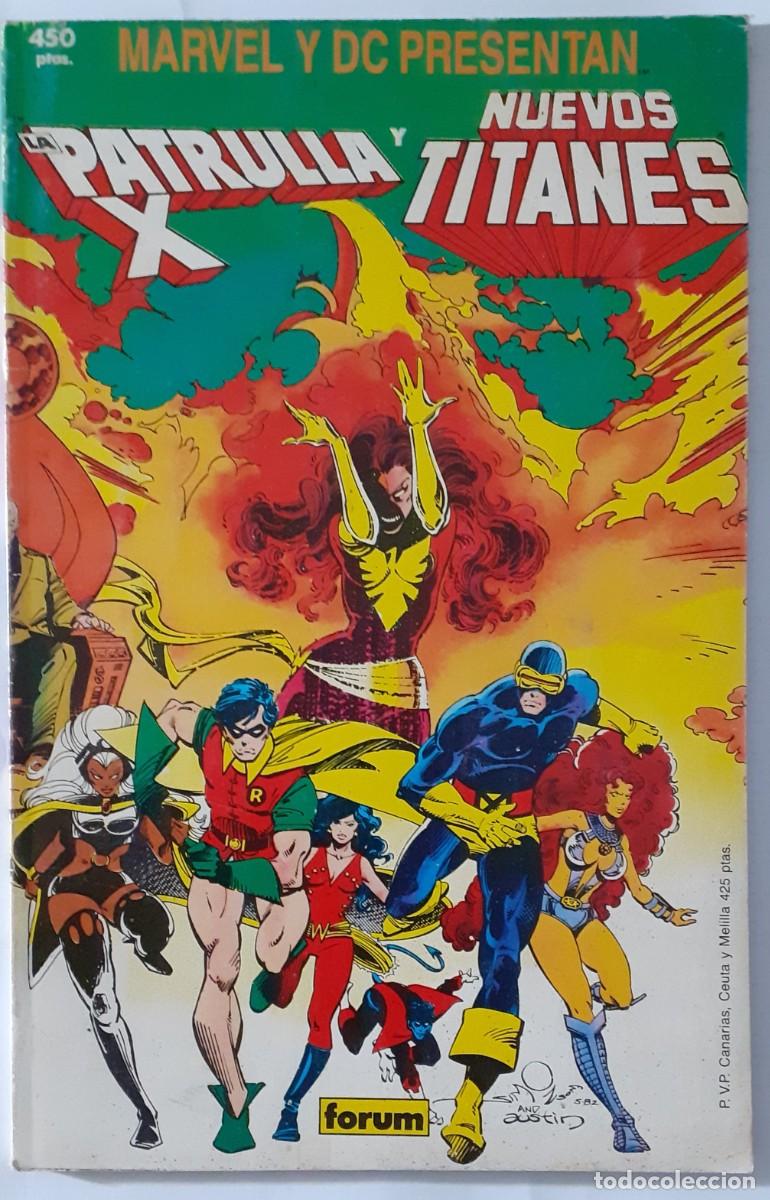 C&oacute;mics: LA PATRULLA X-NUEVOS TITANES-COL. PRESTIGE-FORUM- N&ordm; 2-C. CLAREMONT-W.SIMONSON-1989-DIF&Iacute;CIL-LEA-9958