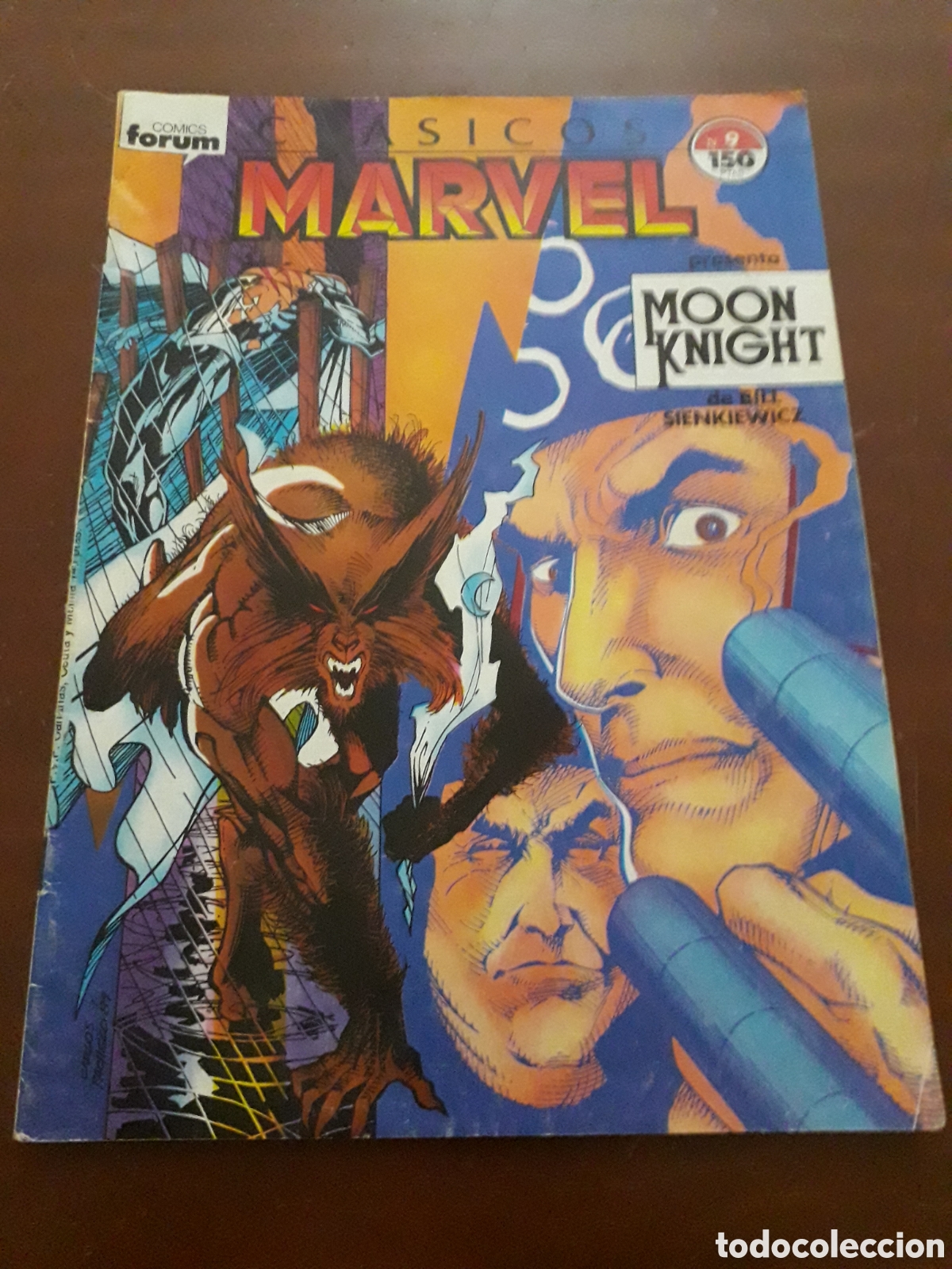 C&oacute;mics: Cl&aacute;sicos Marvel num 9. Moon Knight. Con poster Sienkiewicz - Foto 1