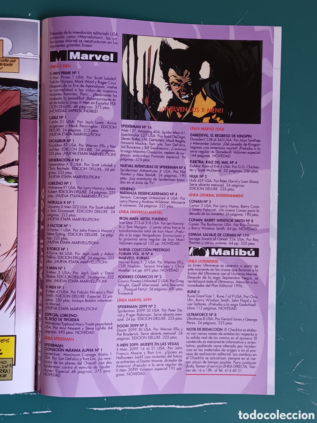 C&oacute;mics: Cable vol 2 N&deg; 1 FORUM - MARVEL 1996 - Foto 6