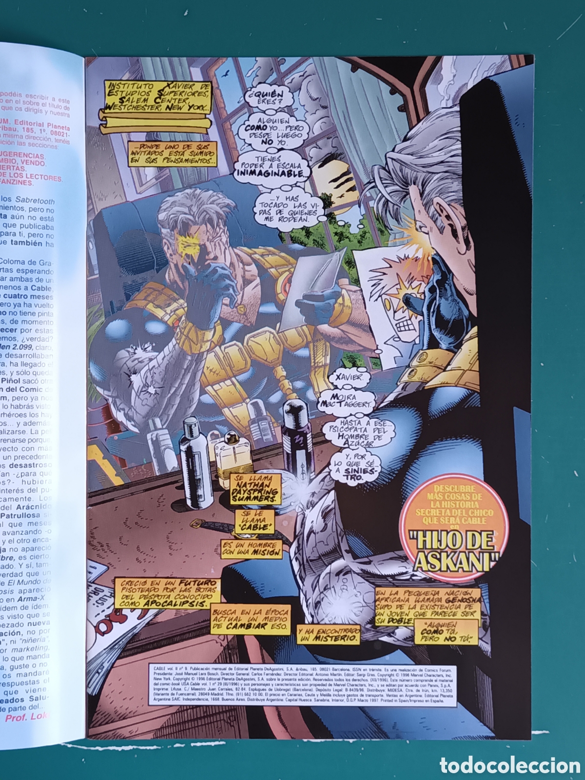 C&oacute;mics: Cable vol 2 N&deg; 9 FORUM - MARVEL 1996 - Foto 10