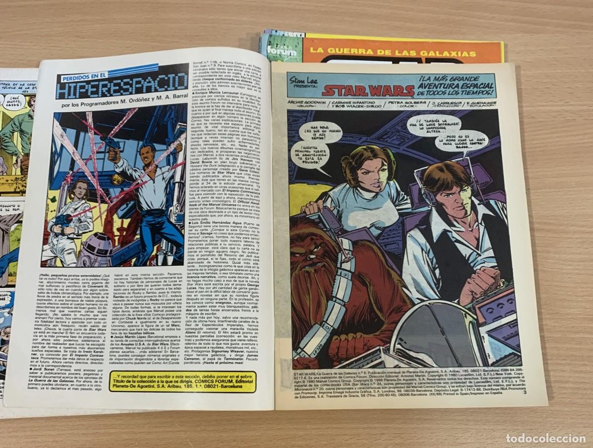 C&oacute;mics: LOTE DE 6 COMICS STAR WARS (n&ordm; 5 AL 10). FORUM, 1986 - Foto 6
