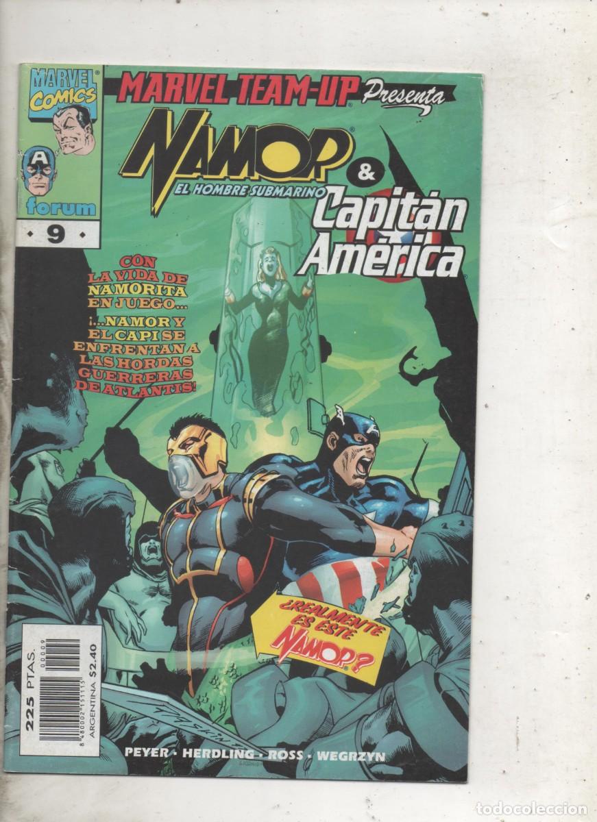 Comics: MARVEL TEAM UP PRESENTA N&ordm; 9 . NAMOR CAPITAN AMERICA . FORUM -C8