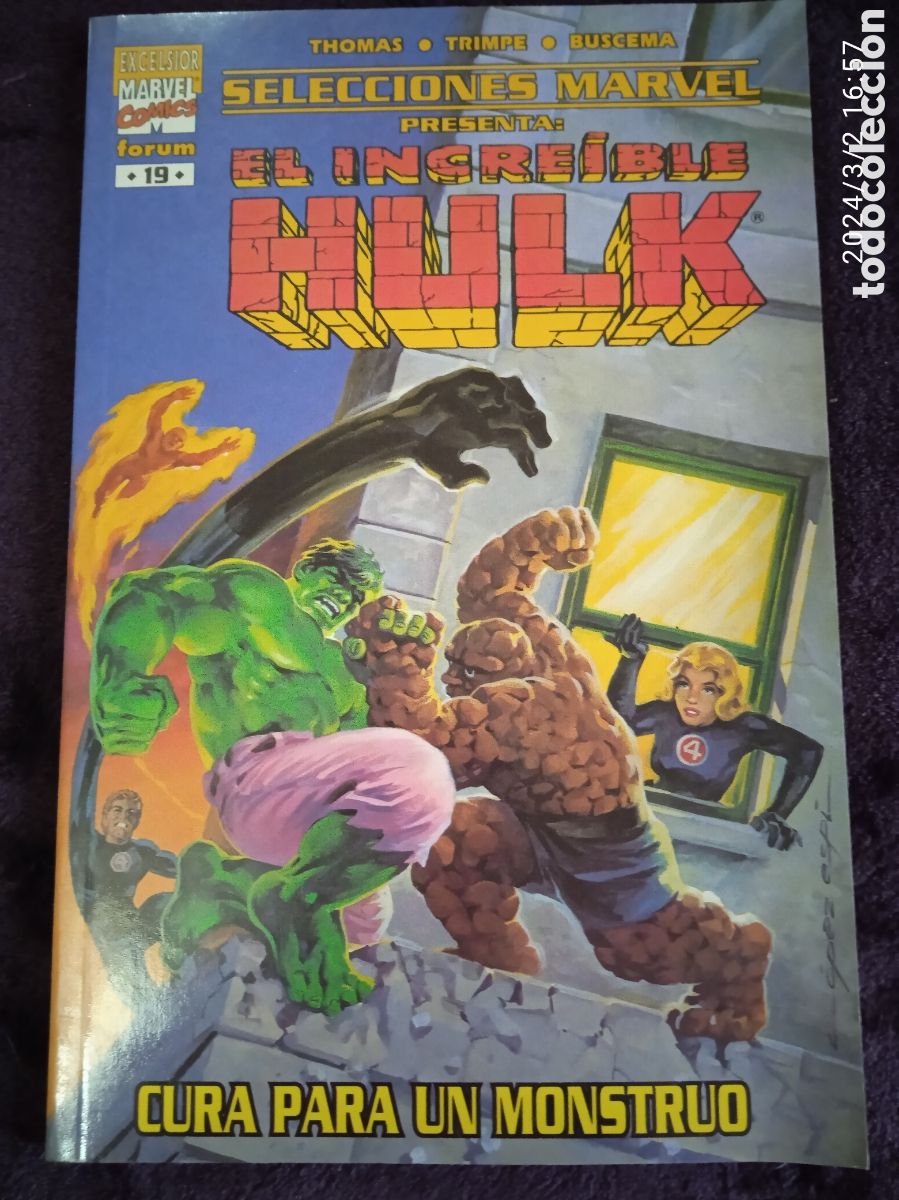 C&oacute;mics: EL INCRE&Iacute;BLE HULK - CURA PARA UN MONSTRUO -ED. FORUM - Foto 1