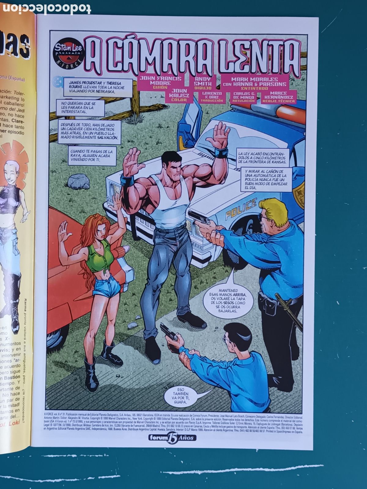 C&oacute;mics: X Force vol 2 N&deg; 31 FORUM - MARVEL 1998 Deadpool Masacre - Foto 2