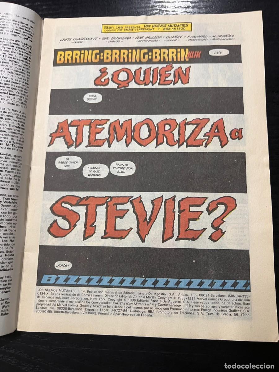 C&oacute;mics: LOS NUEVOS MUTANTES. N&ordm; 4.- BRING. COMICS FORUM. VER - Foto 2