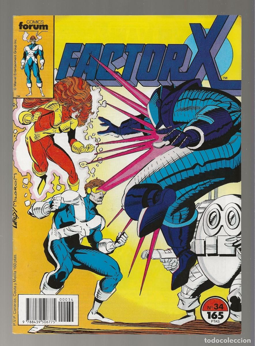 C&oacute;mics: FACTOR X - VOL. 1 - N&ordm; 34 - FORUM 1991 - Foto 1