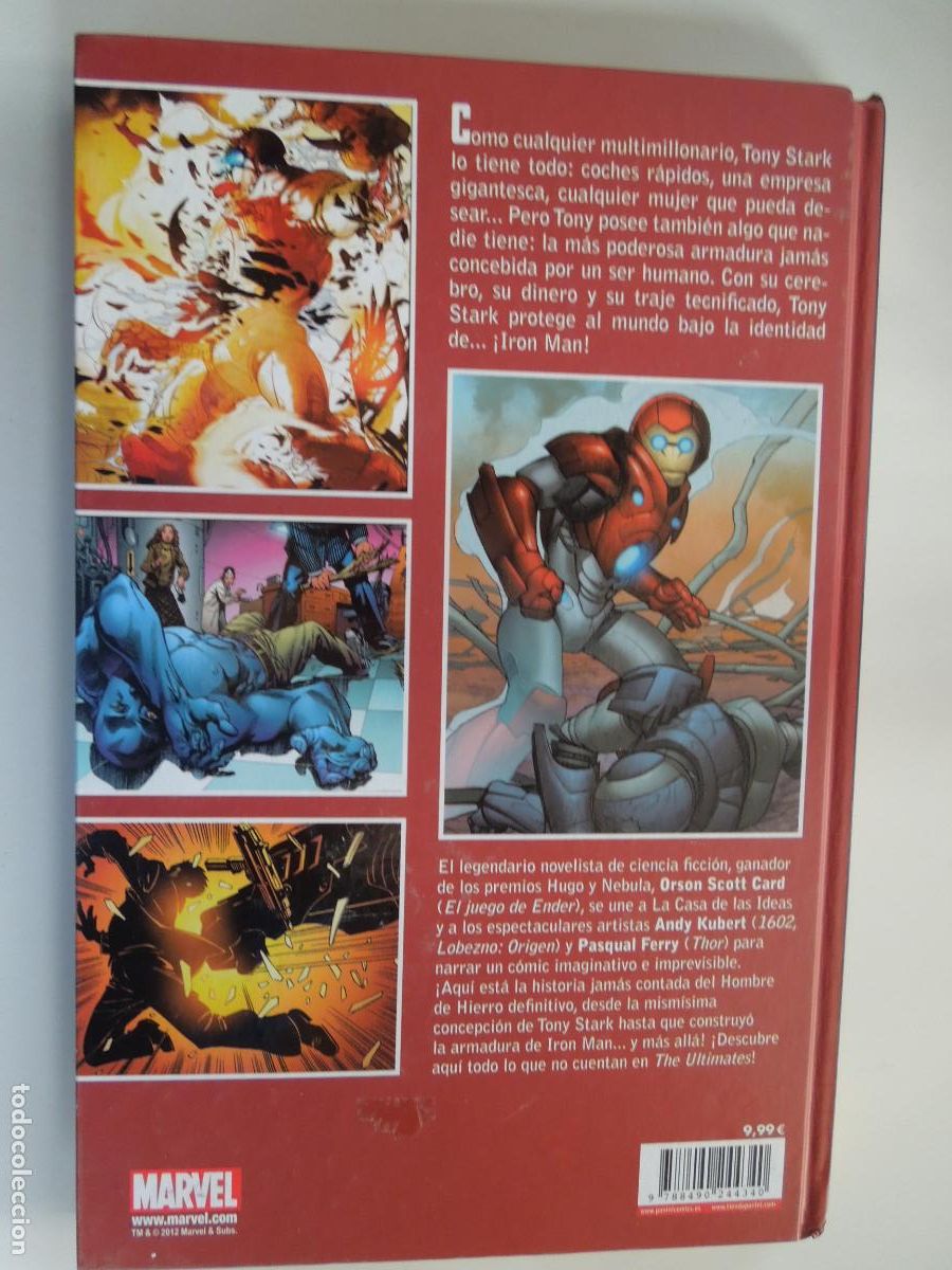 C&oacute;mics: ULTIMATE IRON MAN - BIOGRAFIA NO AUTORIZADA - MARVEL -PANINI - Foto 2