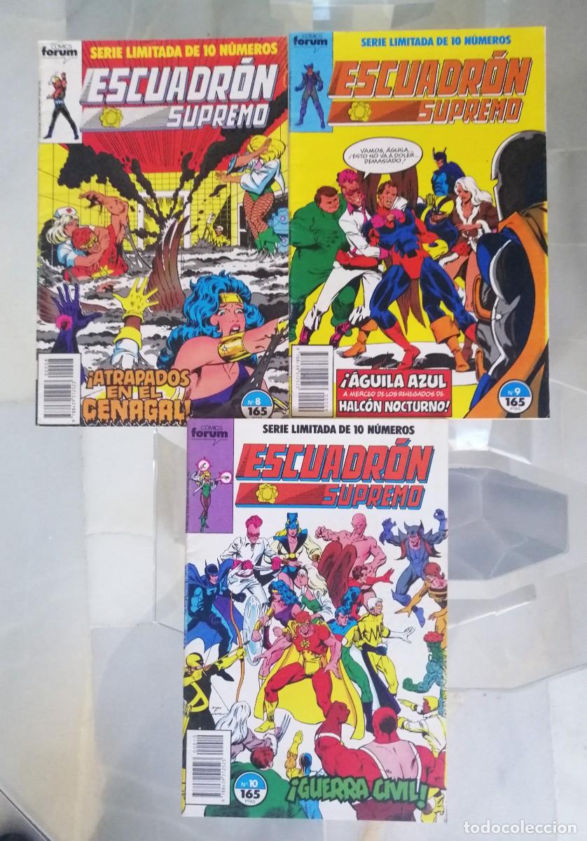Comics : ESCUADRON SUPREMO N&ordm; 8, 9 Y 10 - FORUM 1990
