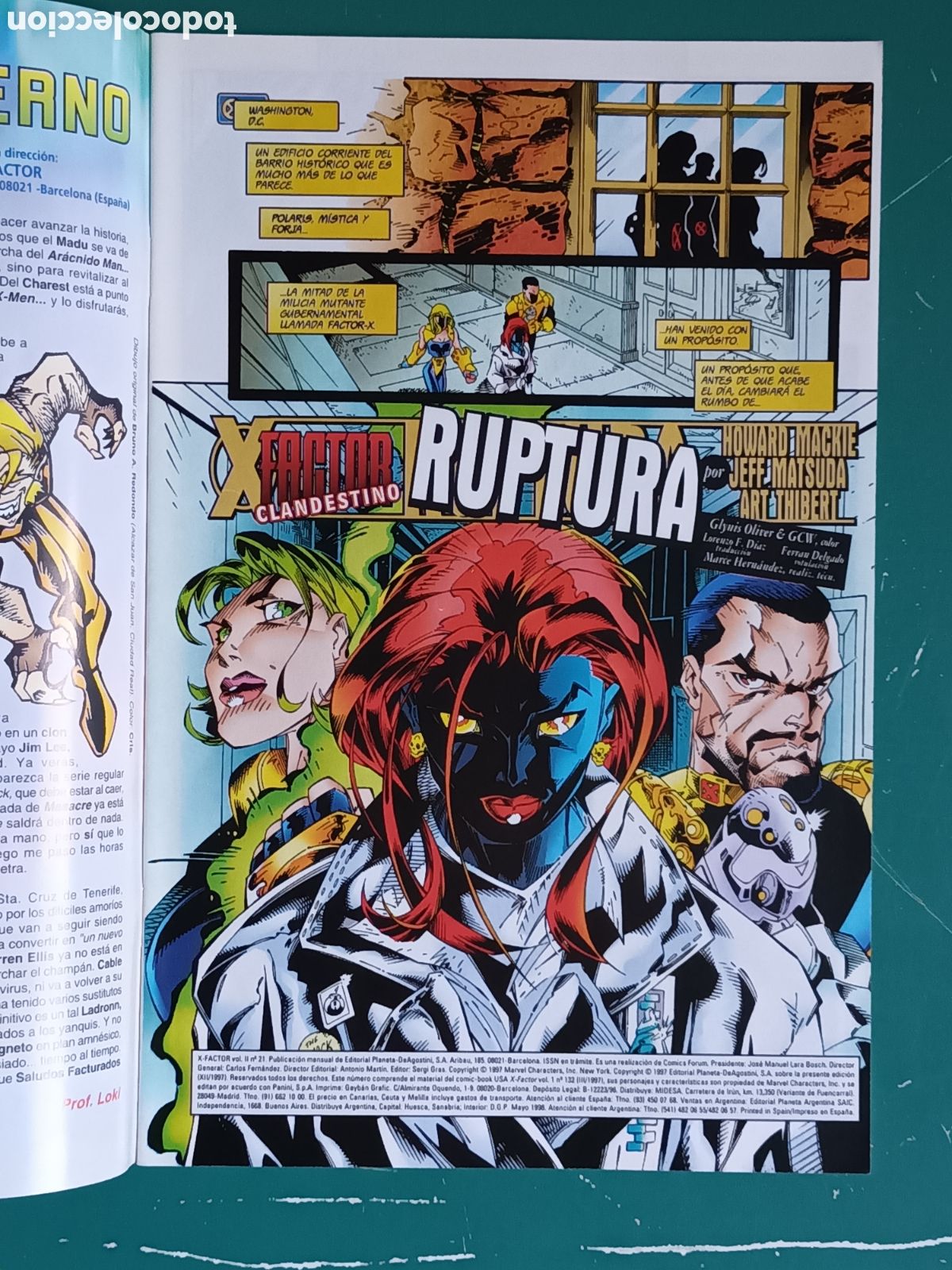 C&oacute;mics: X-Factor vol 2 N&ordm; 21 FORUM - MARVEL 1997 clandestino - Foto 2