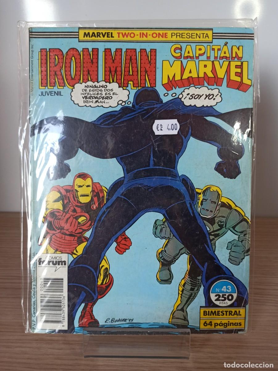 C&oacute;mics: IRON MAN / CAPITAN MARVEL - Marvel Two in One (Ed. Comics Forum) N&ordm; 43 - Foto 1