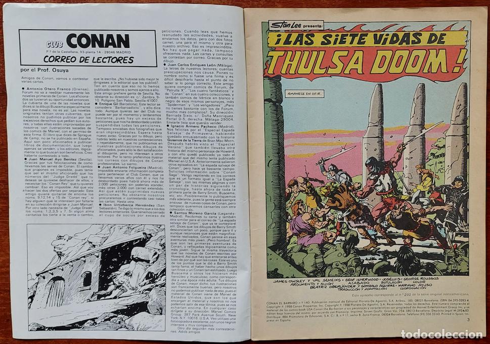C&oacute;mics: Conan El B&aacute;rbaro n&ordm; 140 - C&oacute;mics Forum 1988 - Foto 3
