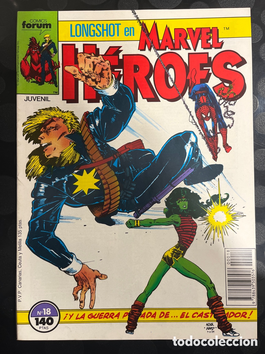 C&oacute;mics: MARVEL H&Eacute;ROES N.18 LONGSHOT ( 1986/1993 ) - Foto 1