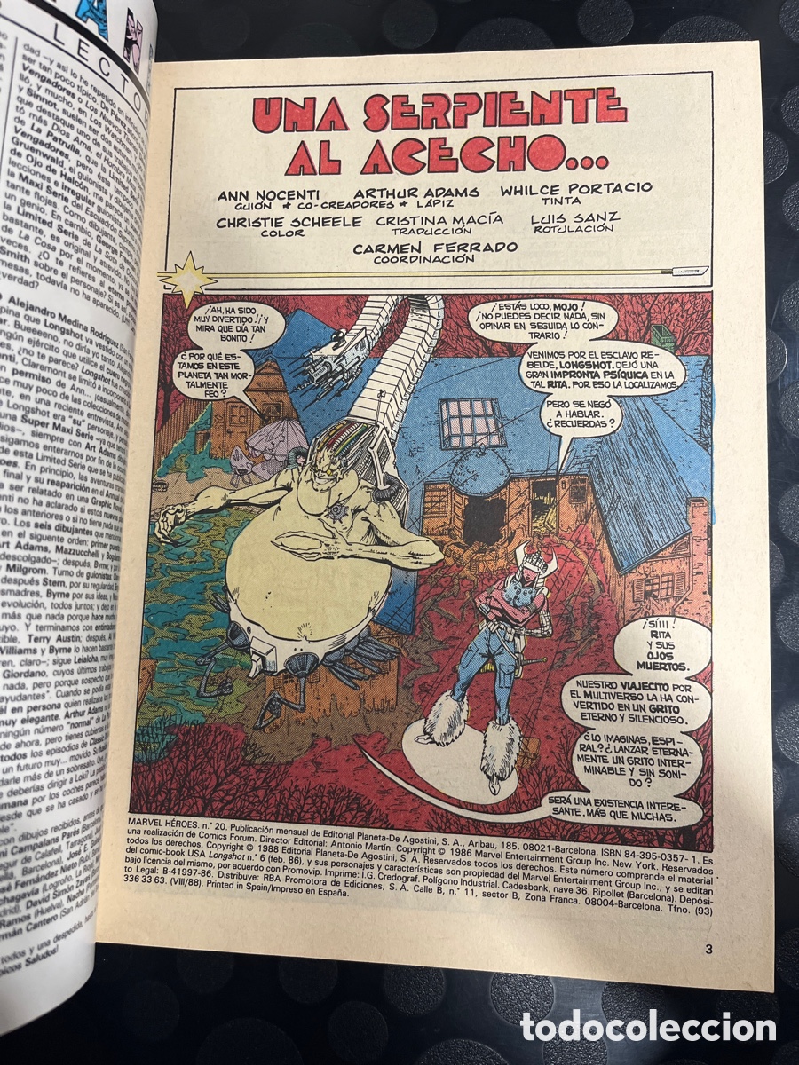 C&oacute;mics: MARVEL H&Eacute;ROES N.15 LONGSHOT ( 1986/1993 ) - Foto 3