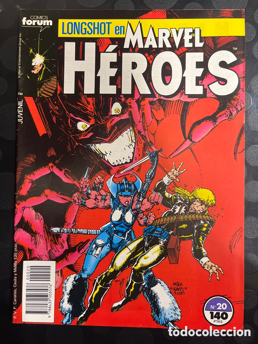 C&oacute;mics: MARVEL H&Eacute;ROES N.15 LONGSHOT ( 1986/1993 ) - Foto 1